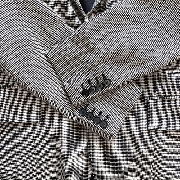 DIESEL BLACK GOLD LABEL MEN'S LINEN BLEND TEXTURED BLAZER - S - Picture 8 of 9